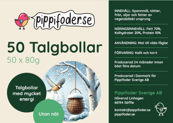 talgbollar etikett
