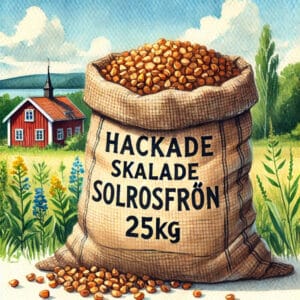 Hakkede solsikkekjerner 25 kg